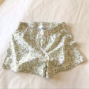 THE COMPANY STORE | Cotton Sleep Shorts Bird Print